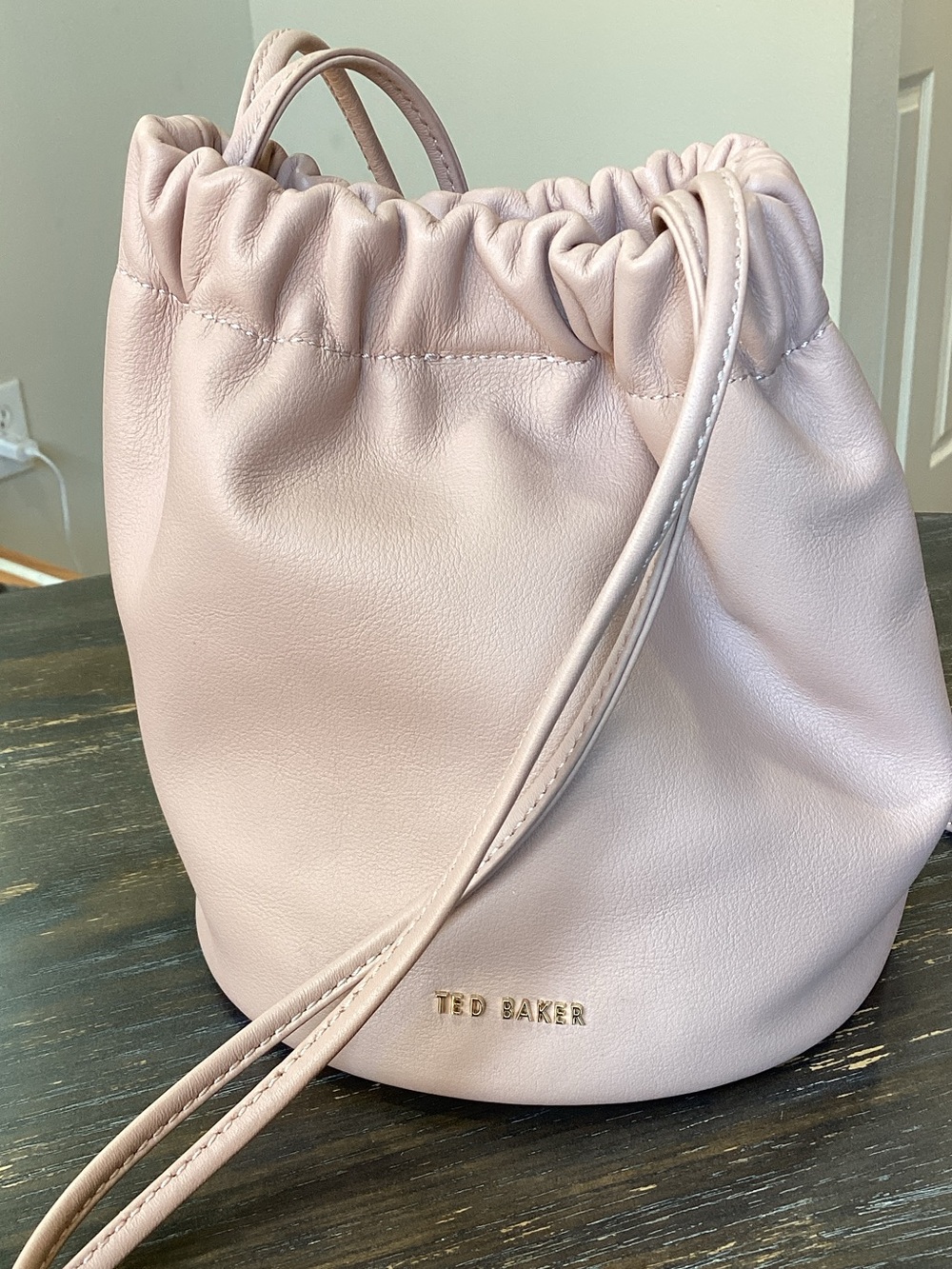 Ted Baker London Camilla Rose Leather Bucket Bag